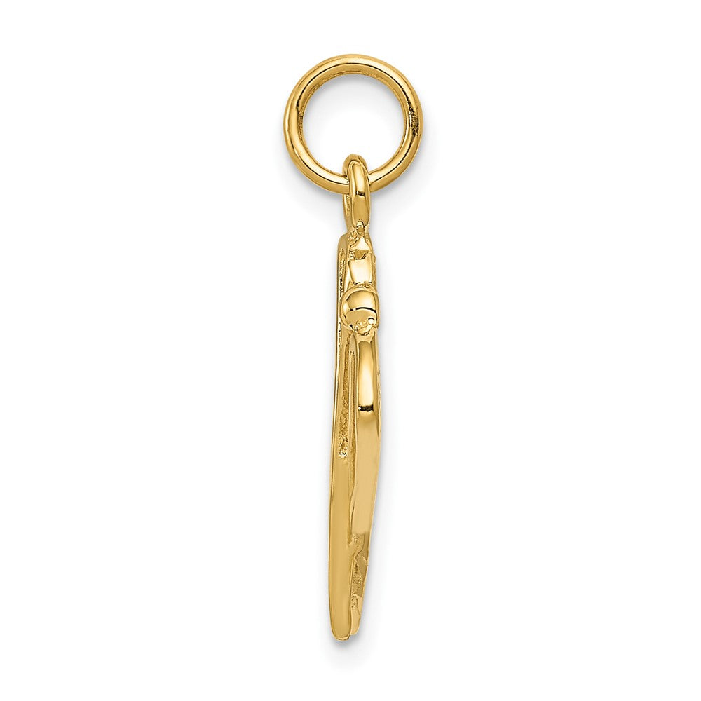 FJC Finejewelers 10 kt Yellow Gold Polished Lacrosse Sticks Charm 24 x 11 mm