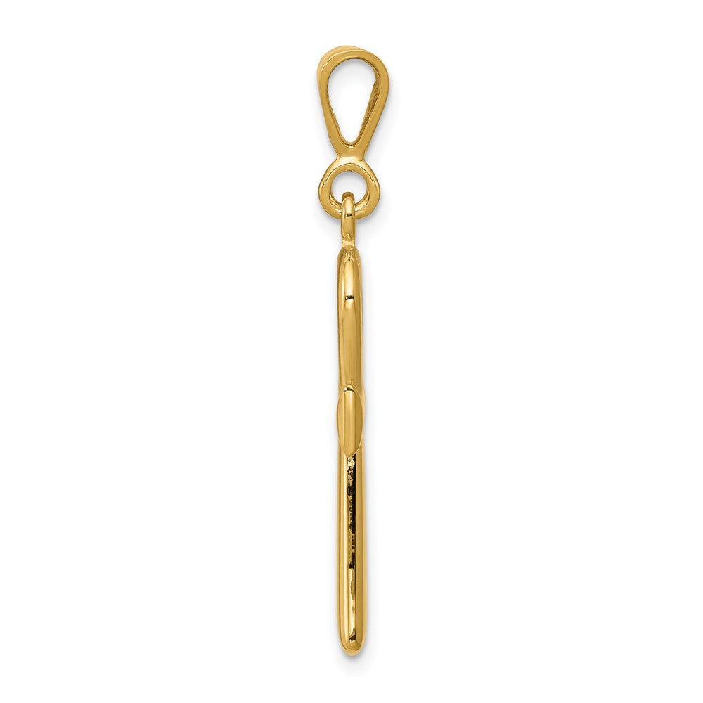 FJC Finejewelers 10 kt Yellow Gold Egyptian Ankh Cross Charm 36 x 15 mm