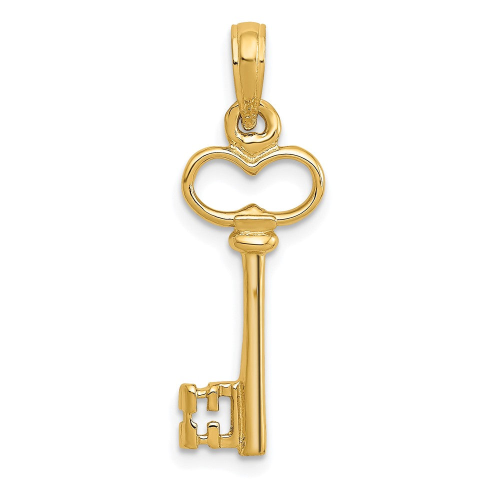 FJC Finejewelers 10 kt Yellow Gold Polished 3-D Key Charm 26 x 9 mm