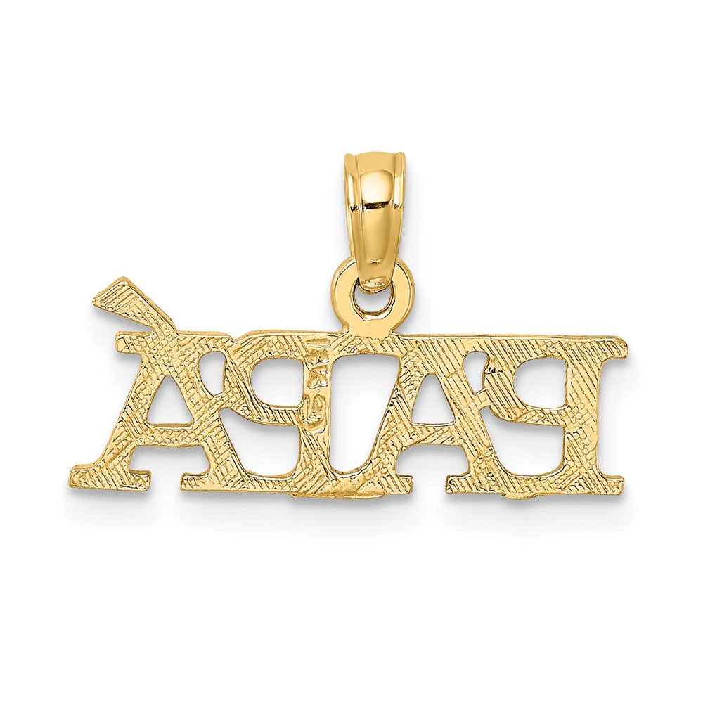FJC Finejewelers 10 kt Yellow Gold PAPA Charm 11 x 20 mm