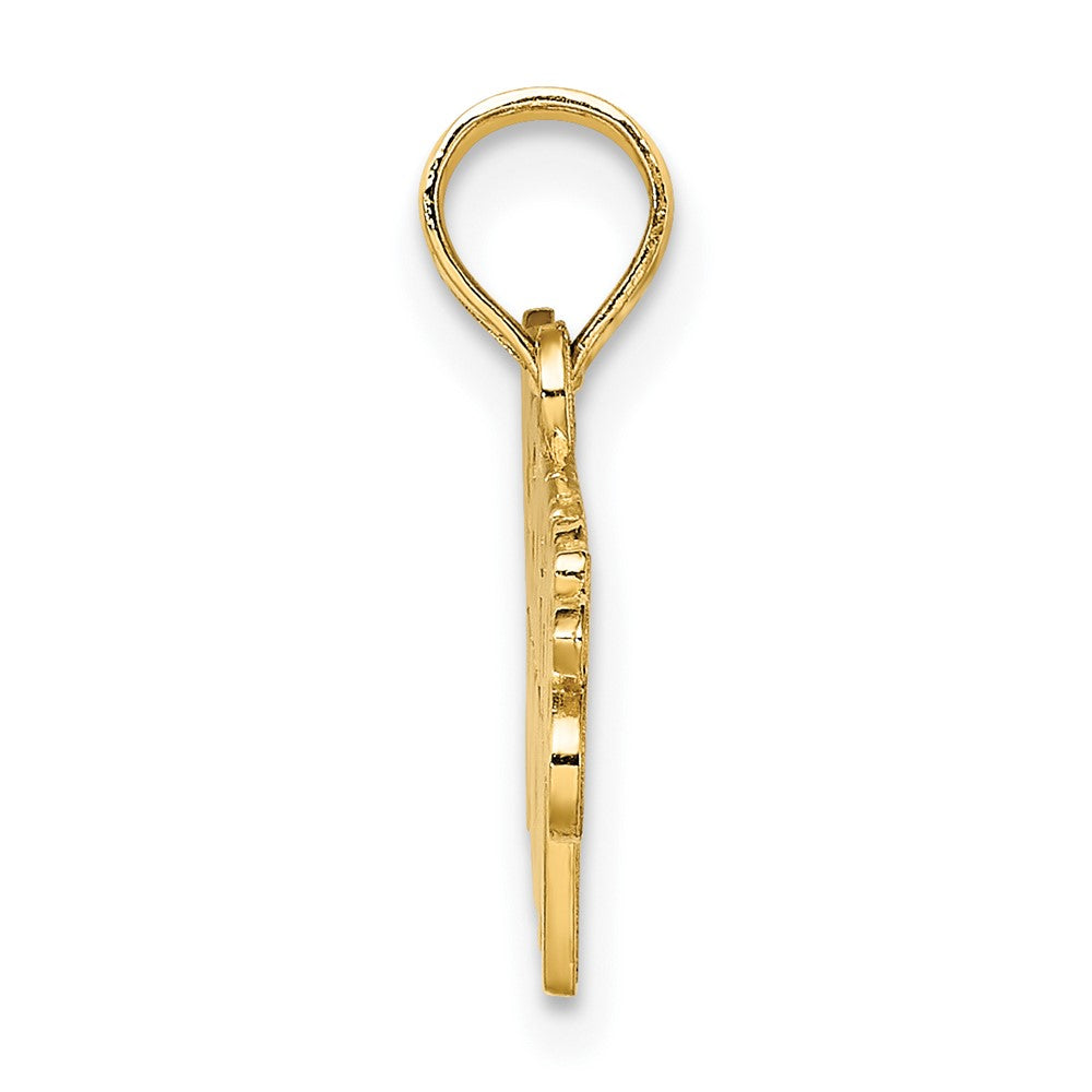 FJC Finejewelers 10 kt Yellow Gold POLICE OFFICER'S MOM Charm 8 x 32 mm