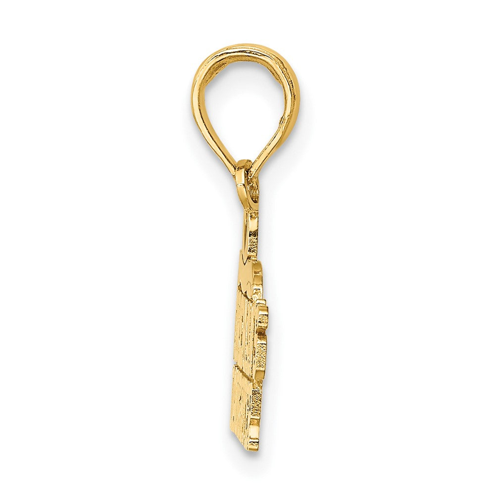 FJC Finejewelers 10 kt Yellow Gold FIREMAN'S DAUGHTER Charm 11 x 19 mm