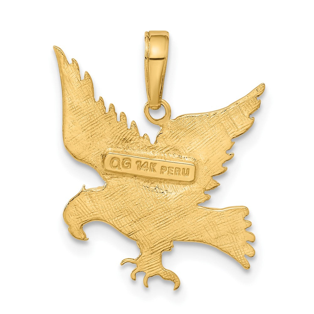 FJC Finejewelers 10 kt Yellow Gold Eagle Charm 20 x 19 mm
