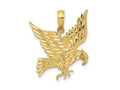 FJC Finejewelers 10 kt Yellow Gold Eagle Charm 20 x 19 mm