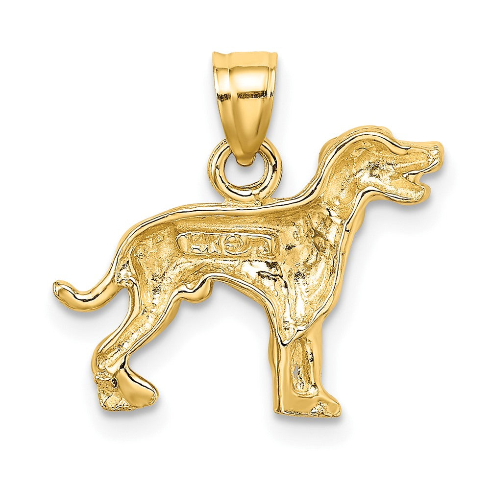 FJC Finejewelers 10 kt Yellow Gold Dalmatian Dog Charm 17 mm