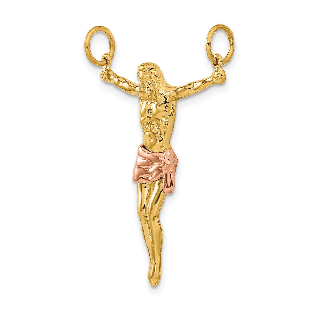 FJC Finejewelers 10 kt Two Tone Gold Two-tone Rose Corpus Charm 38 x 25 mm