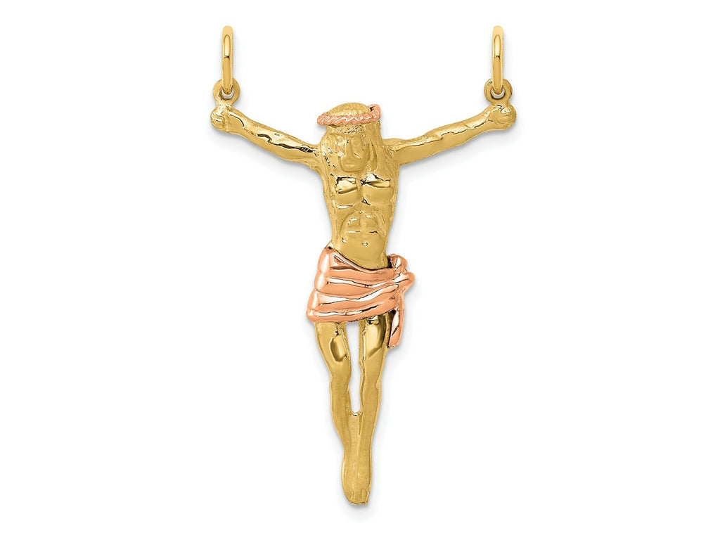 FJC Finejewelers 10 kt Two Tone Gold Two-tone Rose Corpus Charm 38 x 25 mm