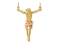 FJC Finejewelers 10 kt Two Tone Gold Two-tone Rose Corpus Charm 38 x 25 mm