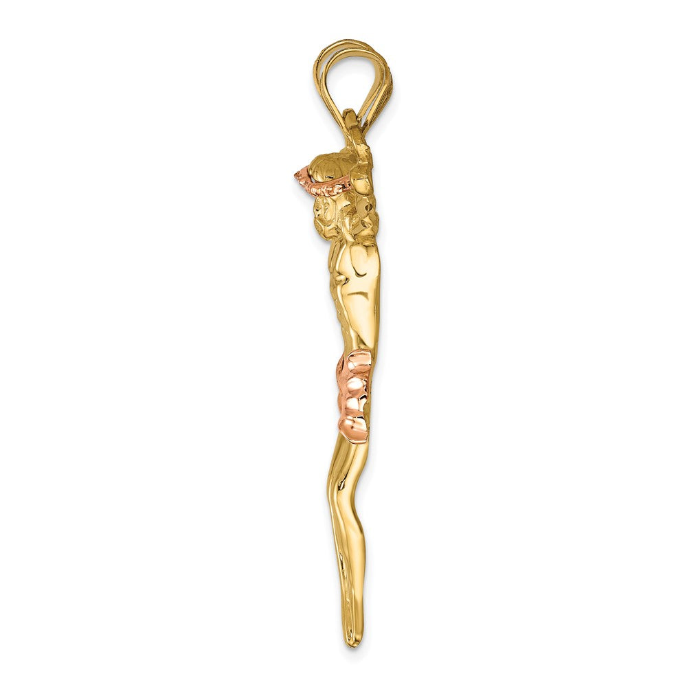 FJC Finejewelers 10 kt Two Tone Gold Two-tone Rose Corpus Charm 51 x 32 mm