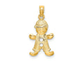 FJC Finejewelers 10 kt Yellow Gold Playful Boy with Cut Out Buttons Charm 20 x 11 mm