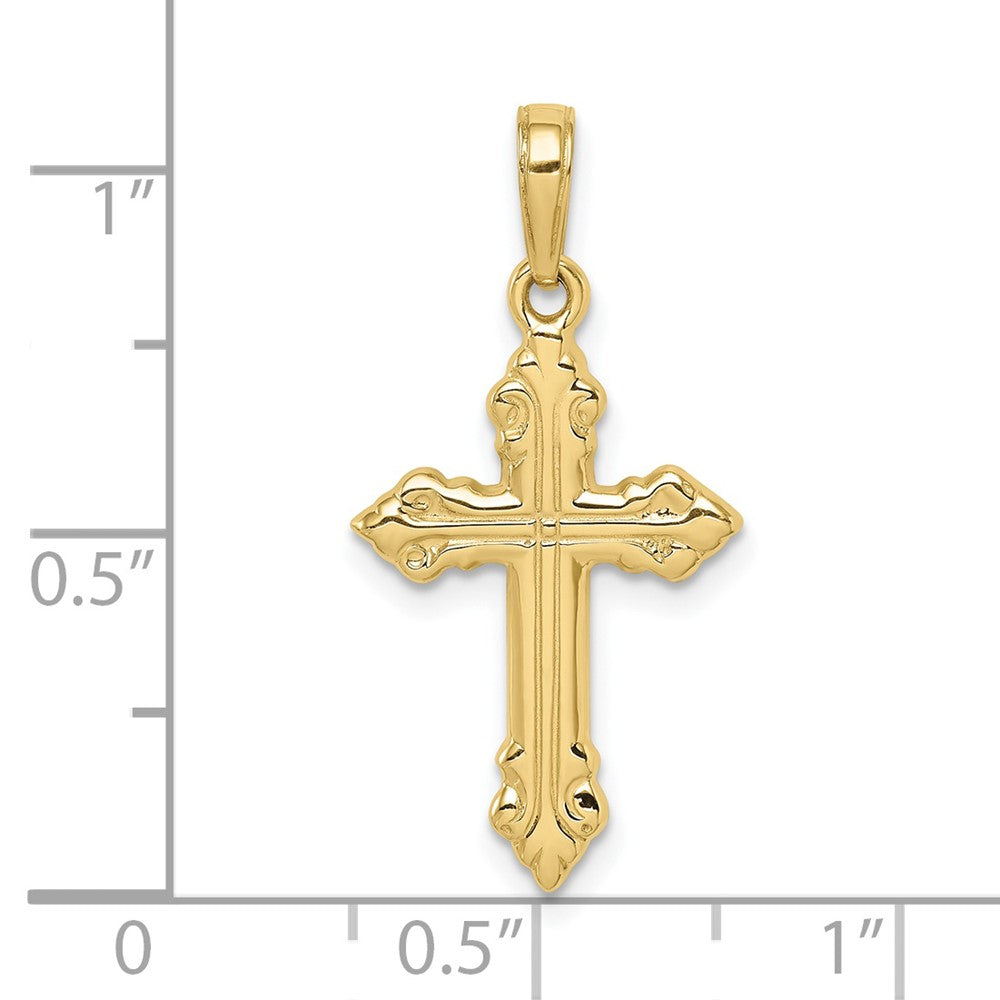 FJC Finejewelers 10 kt Yellow Gold Cross Charm 28 x 15 mm
