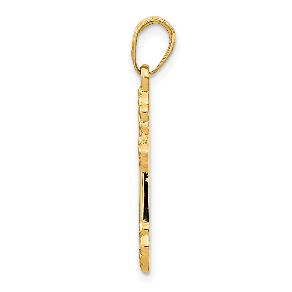 FJC Finejewelers 10 kt Yellow Gold Cross Charm 28 x 15 mm