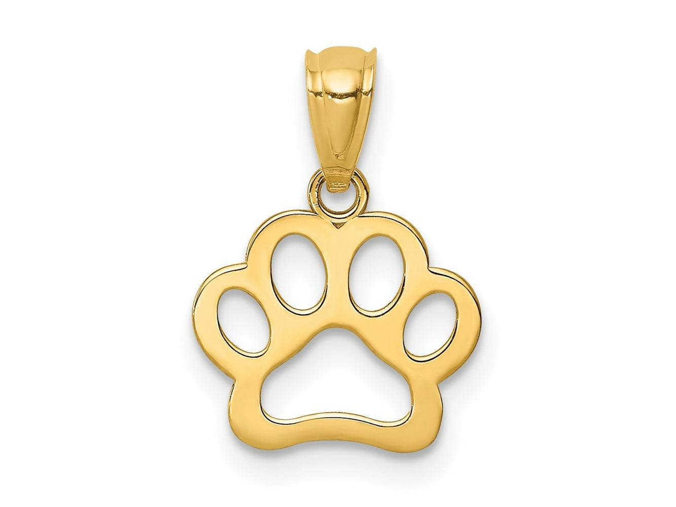 FJC Finejewelers 10 kt Yellow Gold Dog Paw Charm