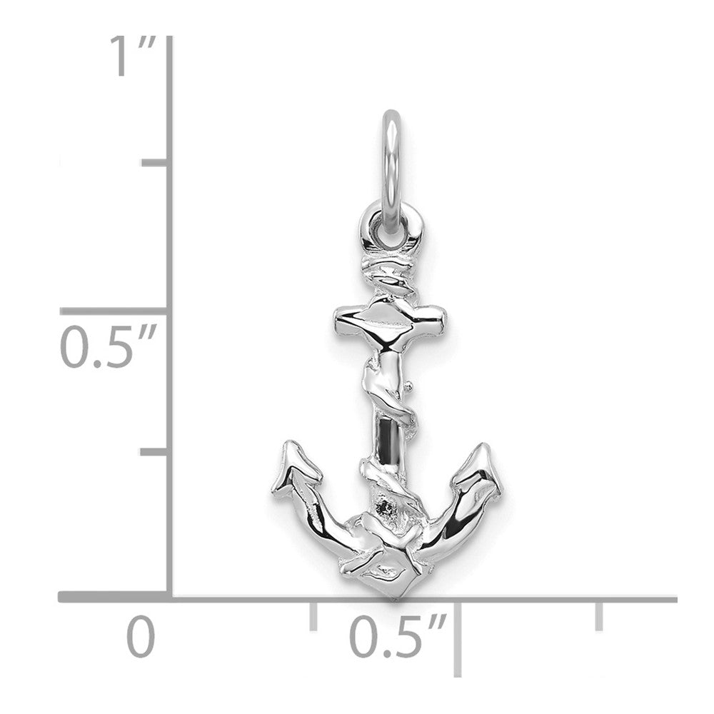 FJC Finejewelers 10 kt White Gold Themed Anchor Pendant