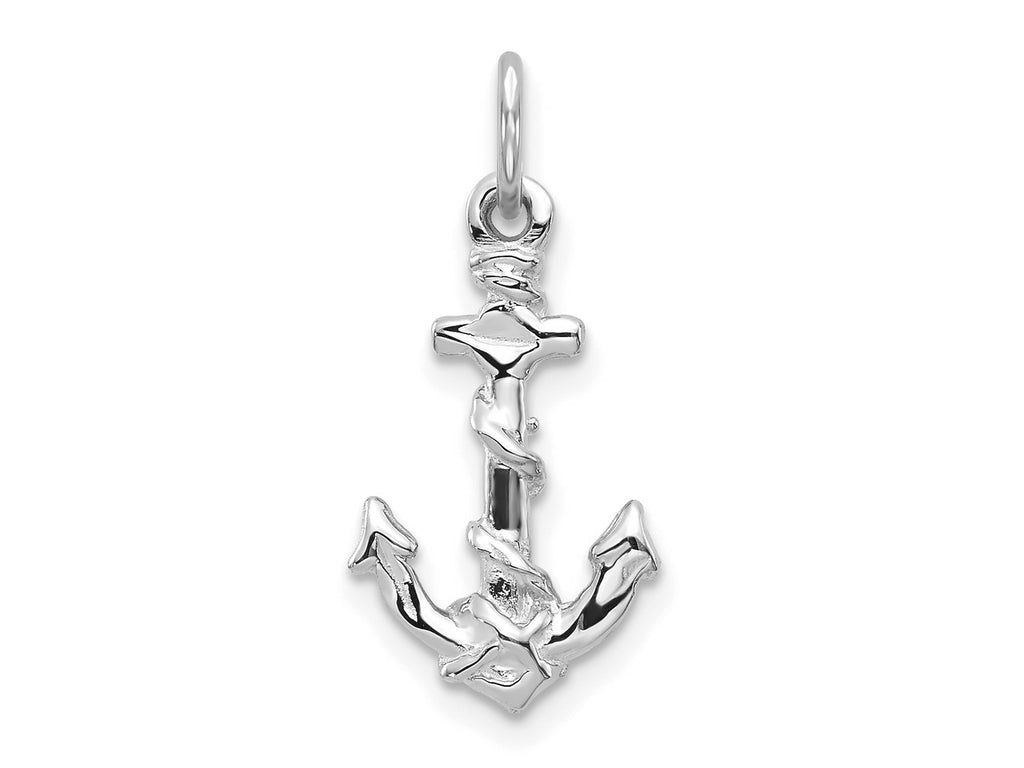 FJC Finejewelers 10 kt White Gold Themed Anchor Pendant