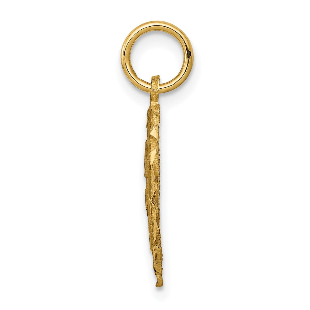 FJC Finejewelers 10 kt Yellow Gold Initial E Charm 23 x 15 mm