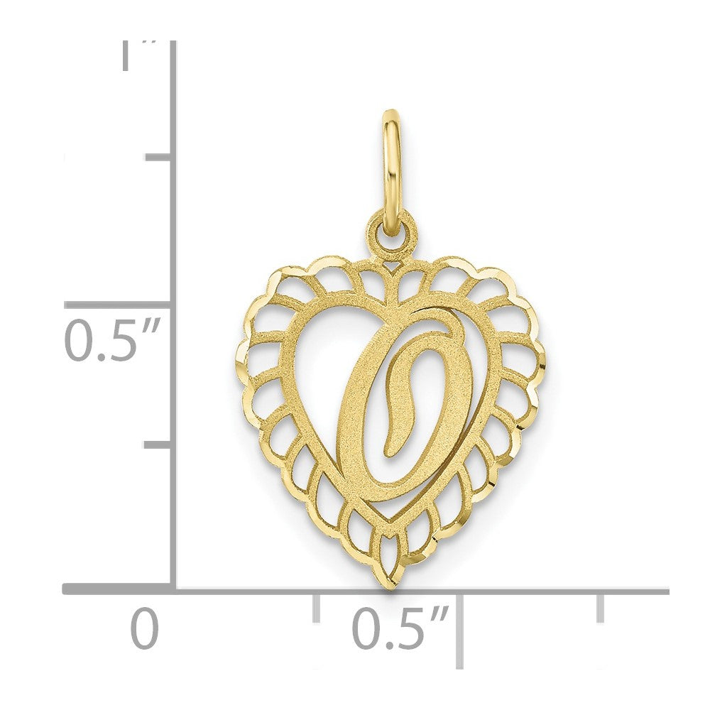 FJC Finejewelers 10 kt Yellow Gold Initial O Charm