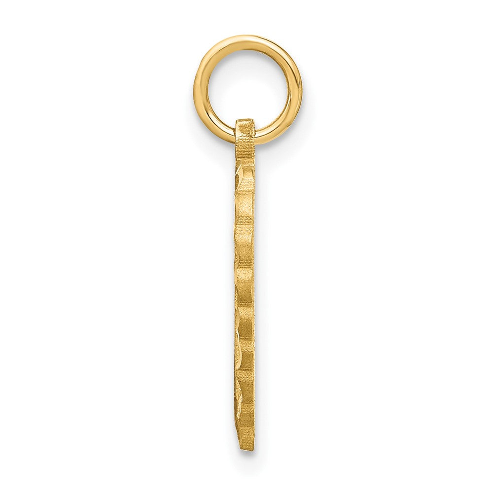 FJC Finejewelers 10 kt Yellow Gold Initial O Charm