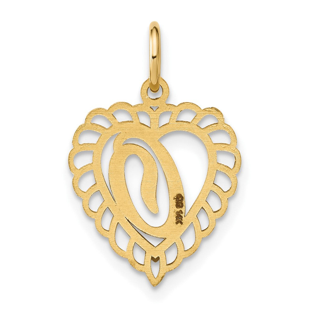 FJC Finejewelers 10 kt Yellow Gold Initial O Charm