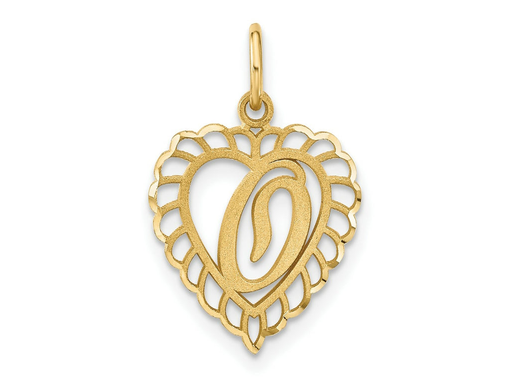 FJC Finejewelers 10 kt Yellow Gold Initial O Charm