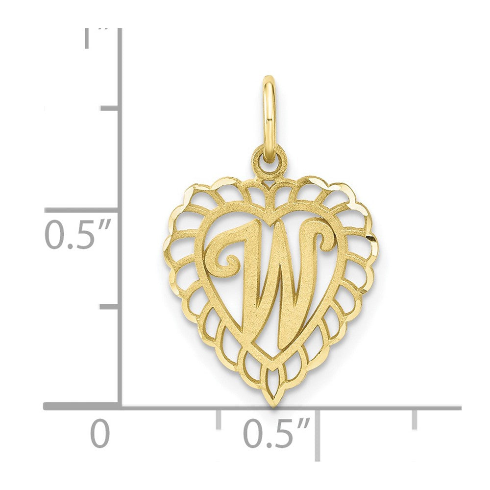 FJC Finejewelers 10 kt Yellow Gold Initial W Charm