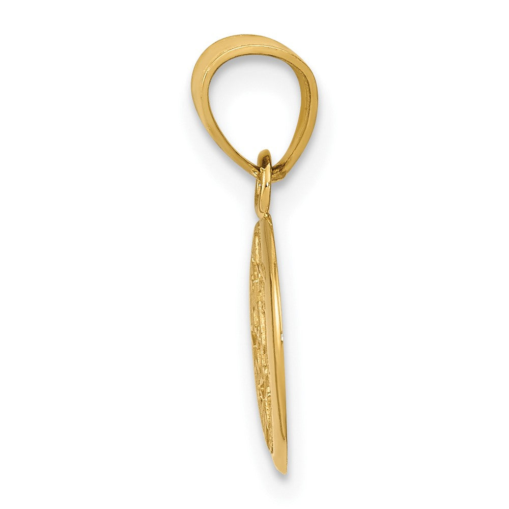FJC Finejewelers 10 kt Yellow Gold Moon and Stars Charm 20 x 13 mm
