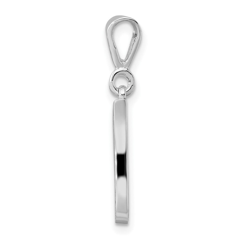 FJC Finejewelers 10 kt White Gold Filigree Initial I Charm