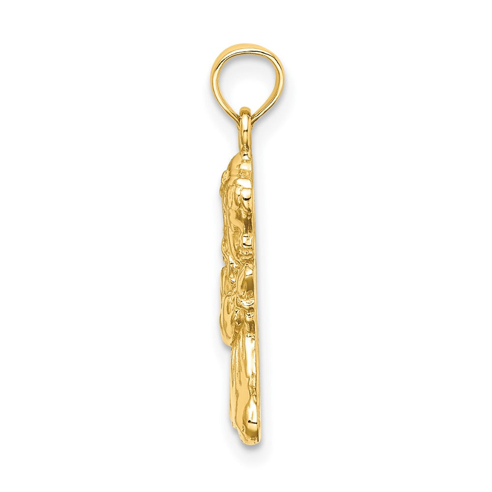 FJC Finejewelers 10 kt Yellow Gold Praying Girl Charm 21 x 8 mm