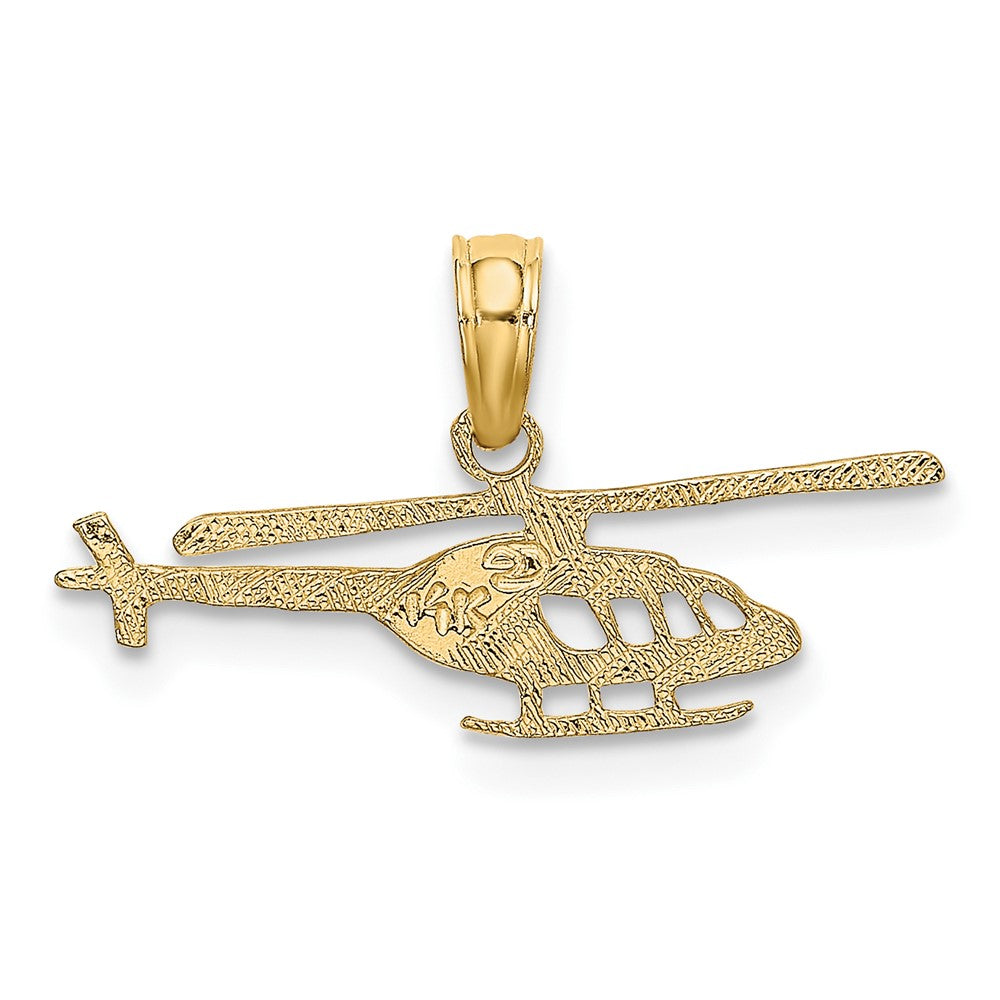 FJC Finejewelers 10 kt Yellow Gold Helicopter Charm 6 x 21 mm