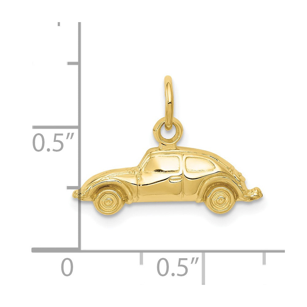 FJC Finejewelers 10 kt Yellow Gold Car Charm 15 x 20 mm