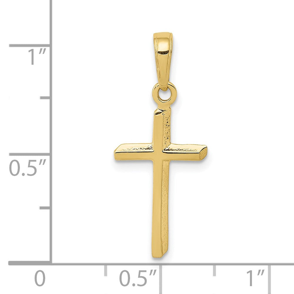 FJC Finejewelers 10 kt Yellow Gold Polished Cross Charm 24 x 12 mm