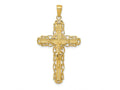 FJC Finejewelers 10 kt Yellow Gold Crucifix Charm 44 x 24 mm