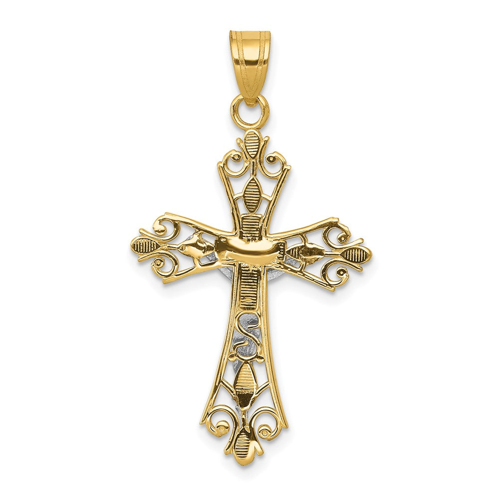 FJC Finejewelers 10 kt Two Tone Gold Two-tone Charm 35 x 19 mm
