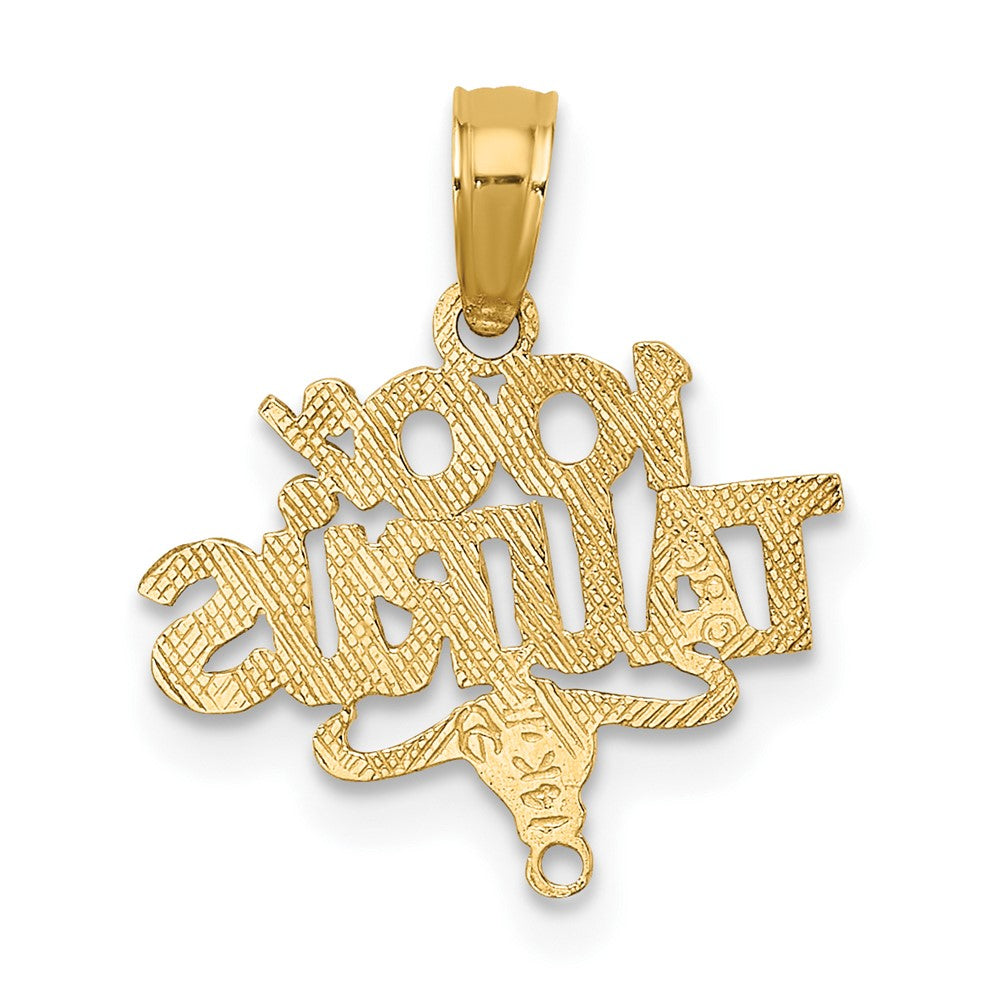 FJC Finejewelers 10 kt Yellow Gold 100% TAURUS Zodiac Charm 15 x 14 mm