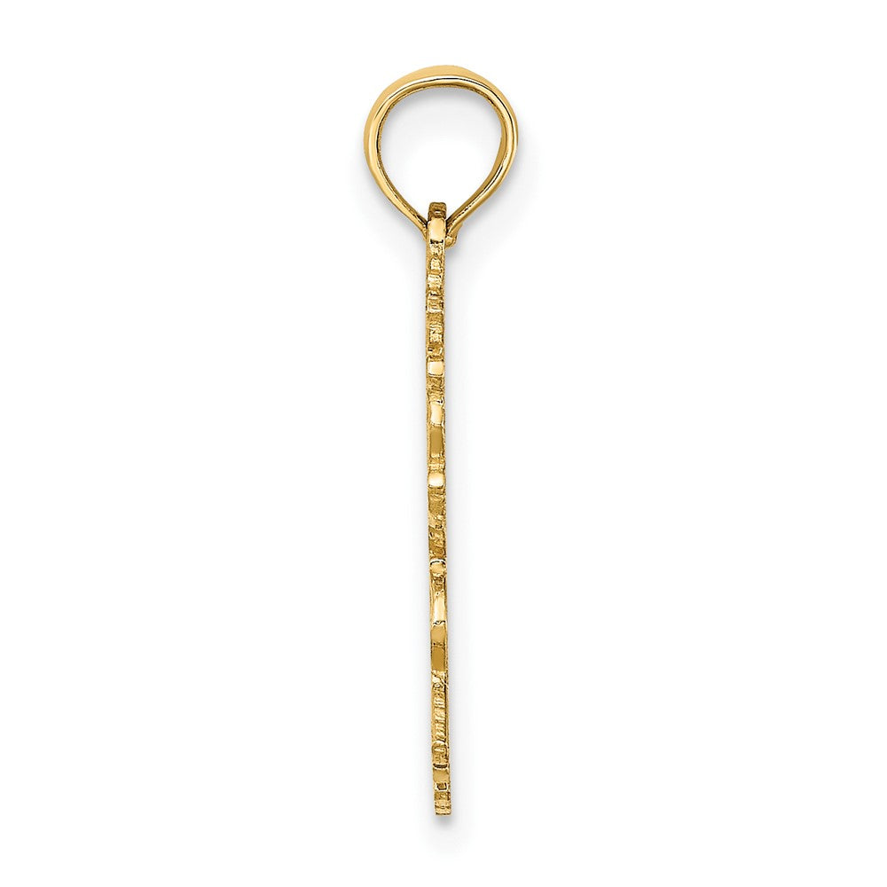 FJC Finejewelers 10 kt Yellow Gold 100% GEMINI Zodiac Charm 19 x 11 mm