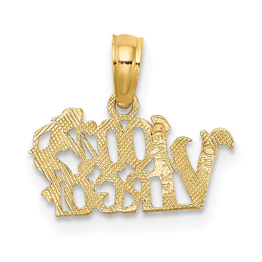 FJC Finejewelers 10 kt Yellow Gold 100% VIRGO Zodiac Charm 11 x 14 mm