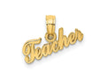 FJC Finejewelers 10 kt Yellow Gold TEACHER Charm 4 x 14 mm