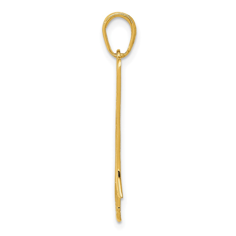 FJC Finejewelers 10 kt Yellow Gold Trombone Charm 30 x 8 mm