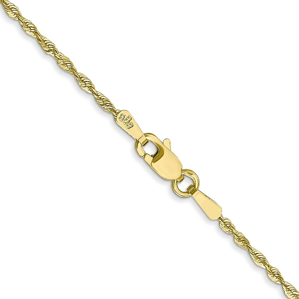 FJC Finejewelers 10 kt Yellow Gold Extra-Light Bright Cut Rope Chain 22 Inches x 1.5 mm