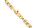 FJC Finejewelers 10 kt Yellow Gold Flat Beveled Curb Chain 26 Inches x 3.9 mm