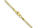 FJC Finejewelers 10 kt Yellow Gold 1.75mm Flat Figaro Chain Anklet 9 Inches x 1 mm