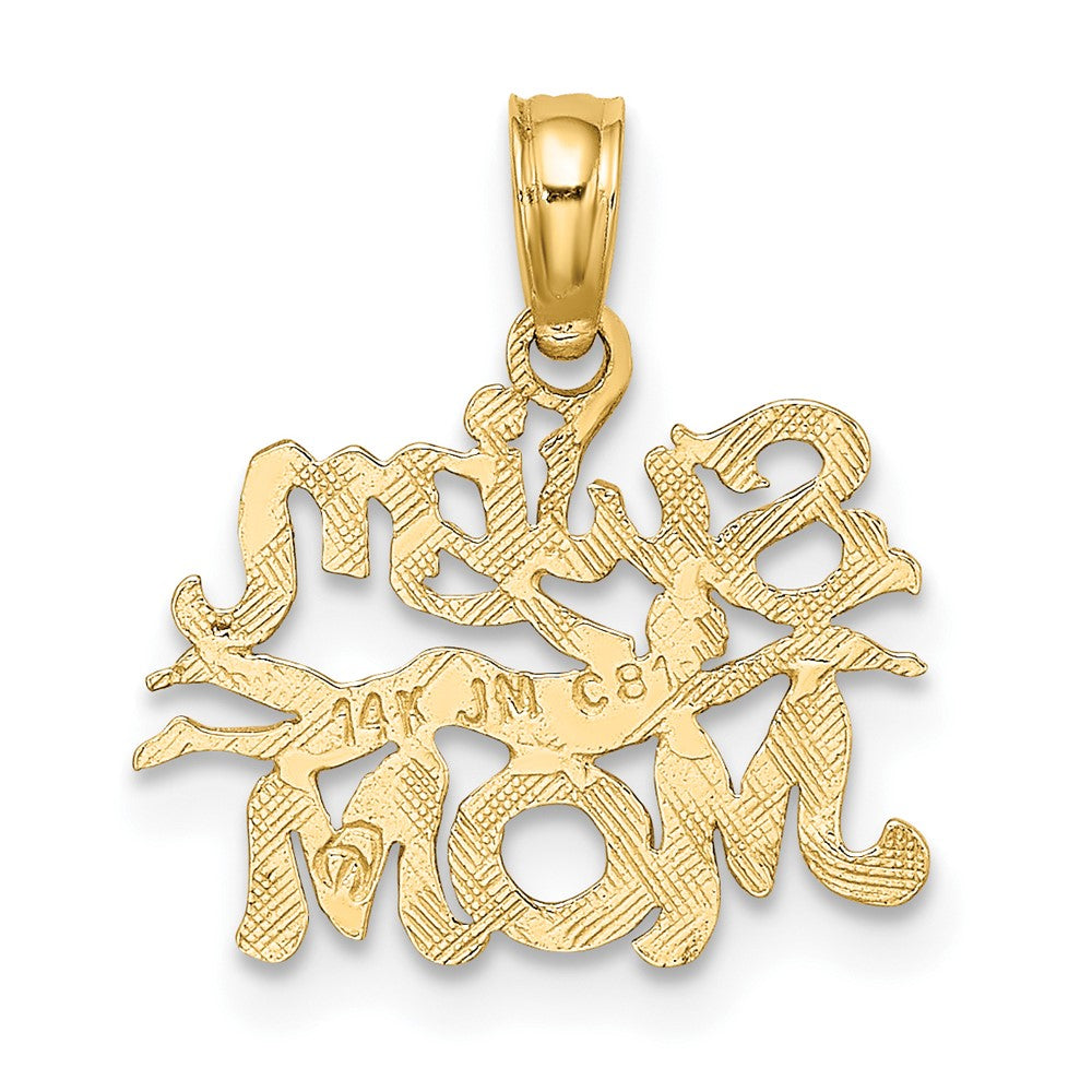 FJC Finejewelers 10 kt Yellow Gold SWIM MOM with Swimmer Charm 11 x 15 mm