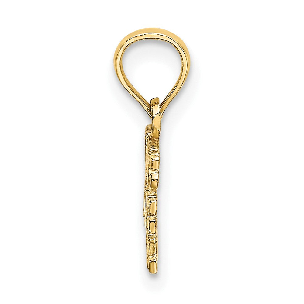 FJC Finejewelers 10 kt Yellow Gold DADDYS LITTLE GIRL Charm 11 x 15 mm
