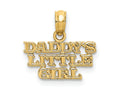 FJC Finejewelers 10 kt Yellow Gold DADDYS LITTLE GIRL Charm 11 x 15 mm
