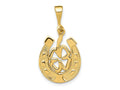 FJC Finejewelers 10 kt Yellow Gold Good Luck Clover Charm 25 x 15 mm
