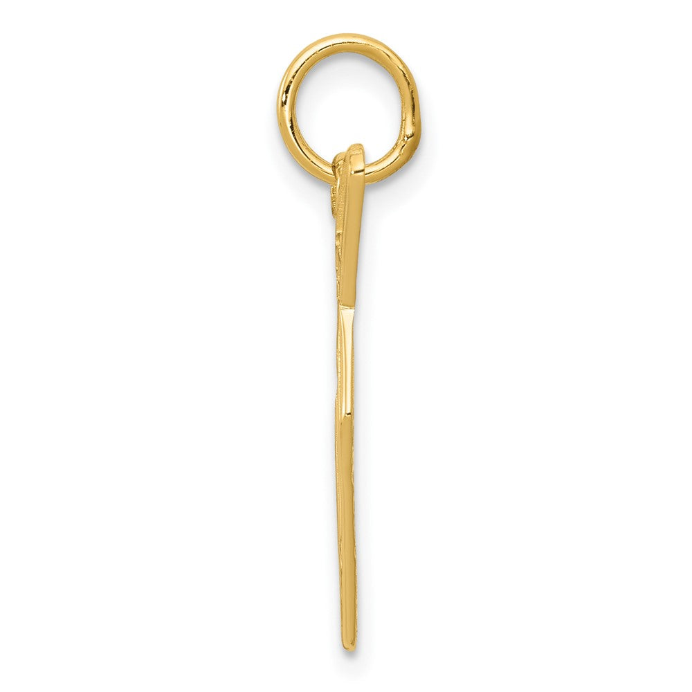 FJC Finejewelers 10 kt Yellow Gold Brick Trowel Charm 25 x 15 mm
