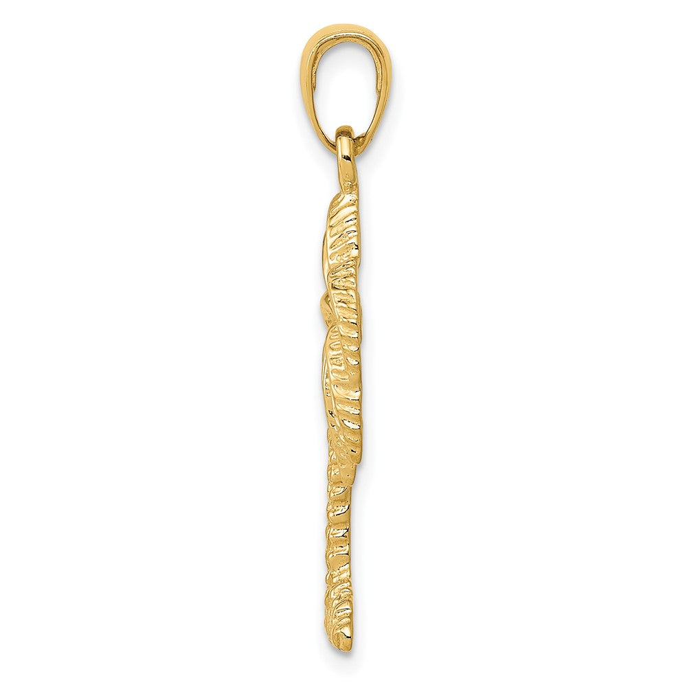 FJC Finejewelers 10 kt Yellow Gold Palm Tree Charm 31 x 14 mm