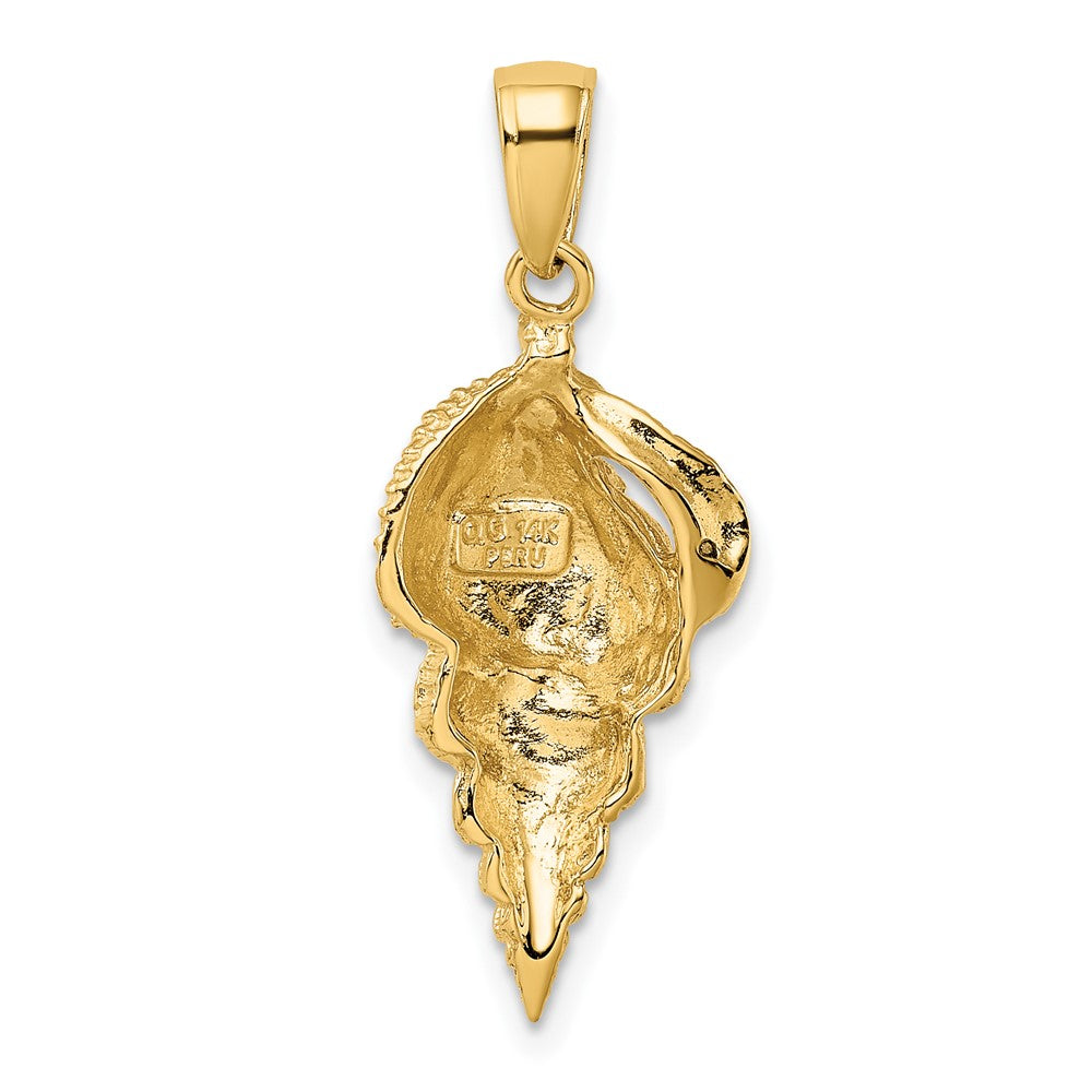 FJC Finejewelers 10 kt Yellow Gold Conch Shell Charm 30 x 11 mm