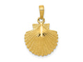 FJC Finejewelers 10 kt Yellow Gold Scallop Shell Charm 24 x 15 mm