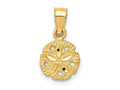 FJC Finejewelers 10 kt Yellow Gold Sand Dollar Charm 15 x 8 mm
